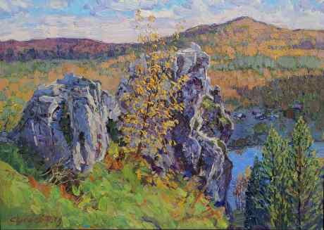 Golden Autumn On The Eagle Mountain