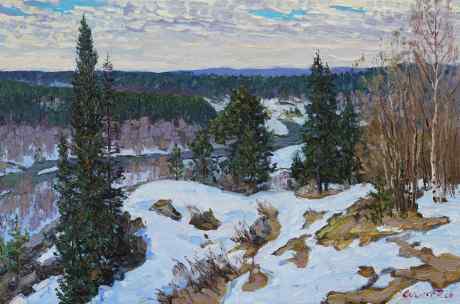 The First Thawed Areas. The Serga River