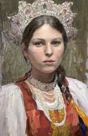 The girl in the kokoshnik