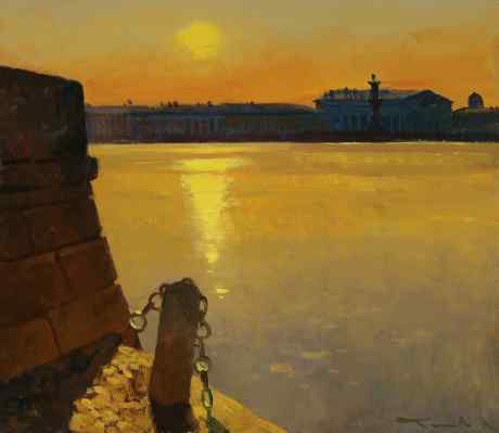 Sunset over the Neva