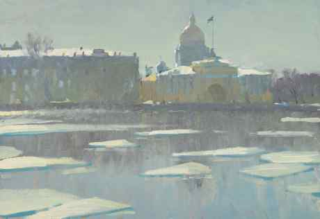 Ice Drift on the Neva
