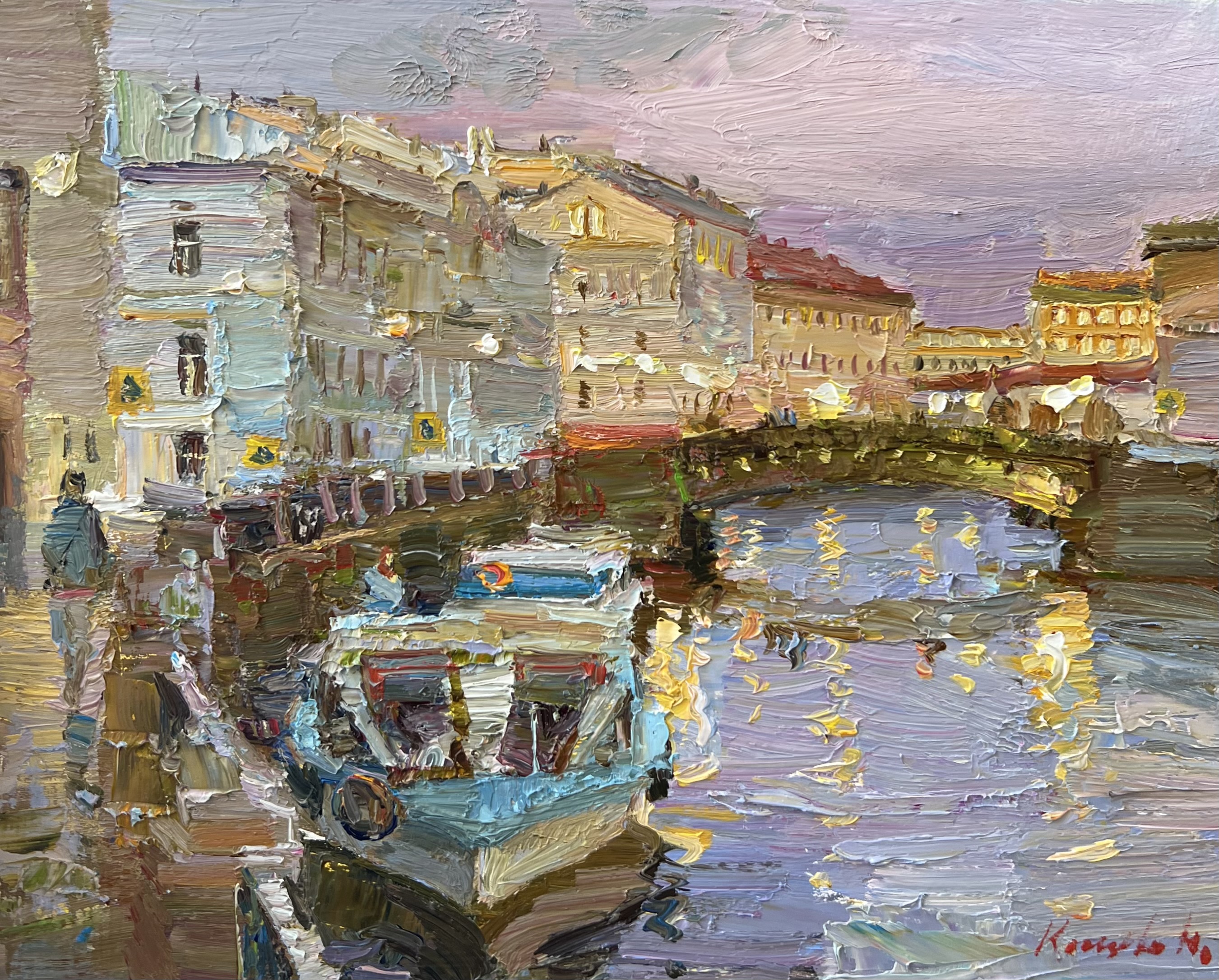 Evening Lights - 1, Julia Kostsova, Buy the painting Oil