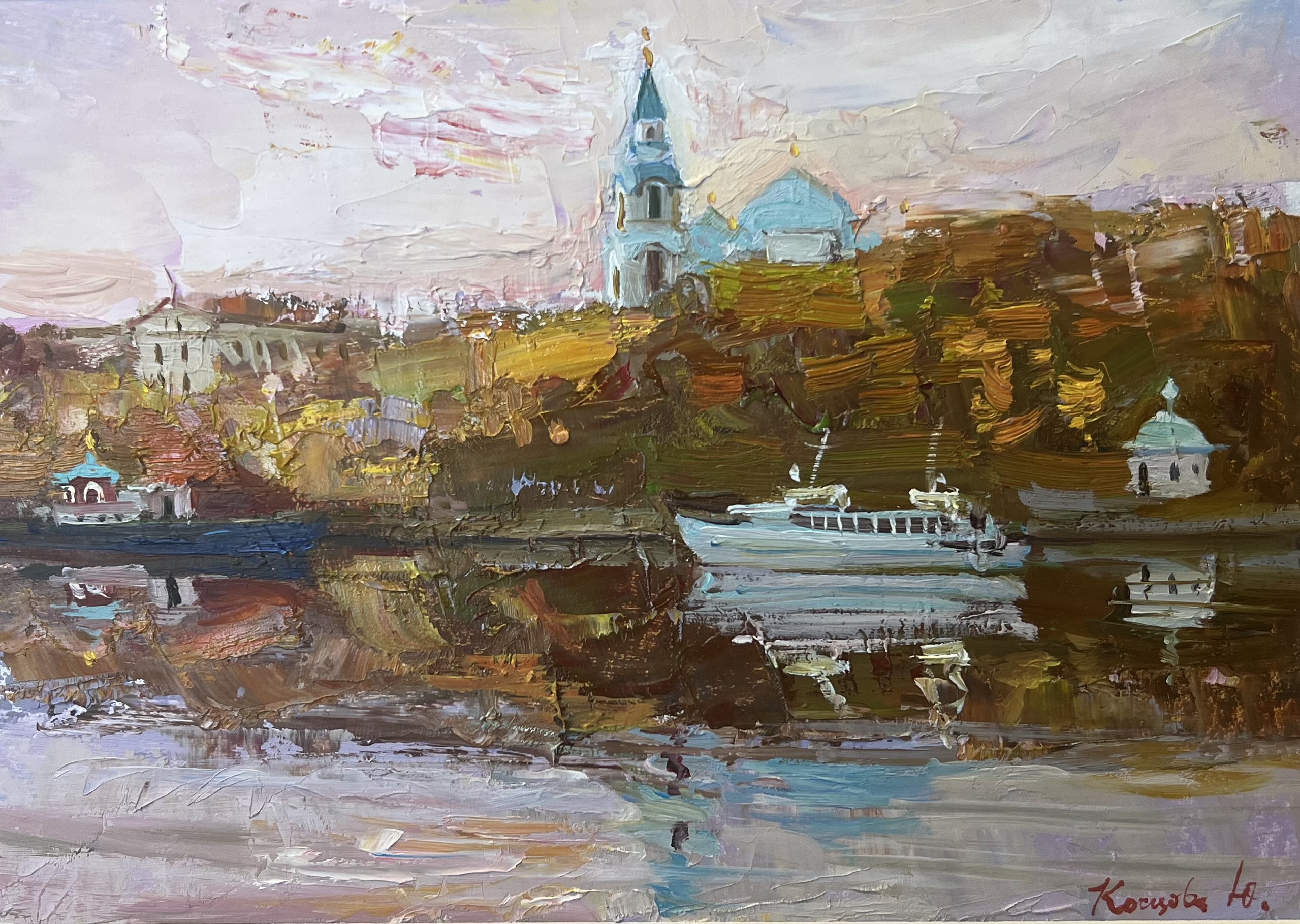 The Monastery Bay - 1, Julia Kostsova, Buy the painting Oil