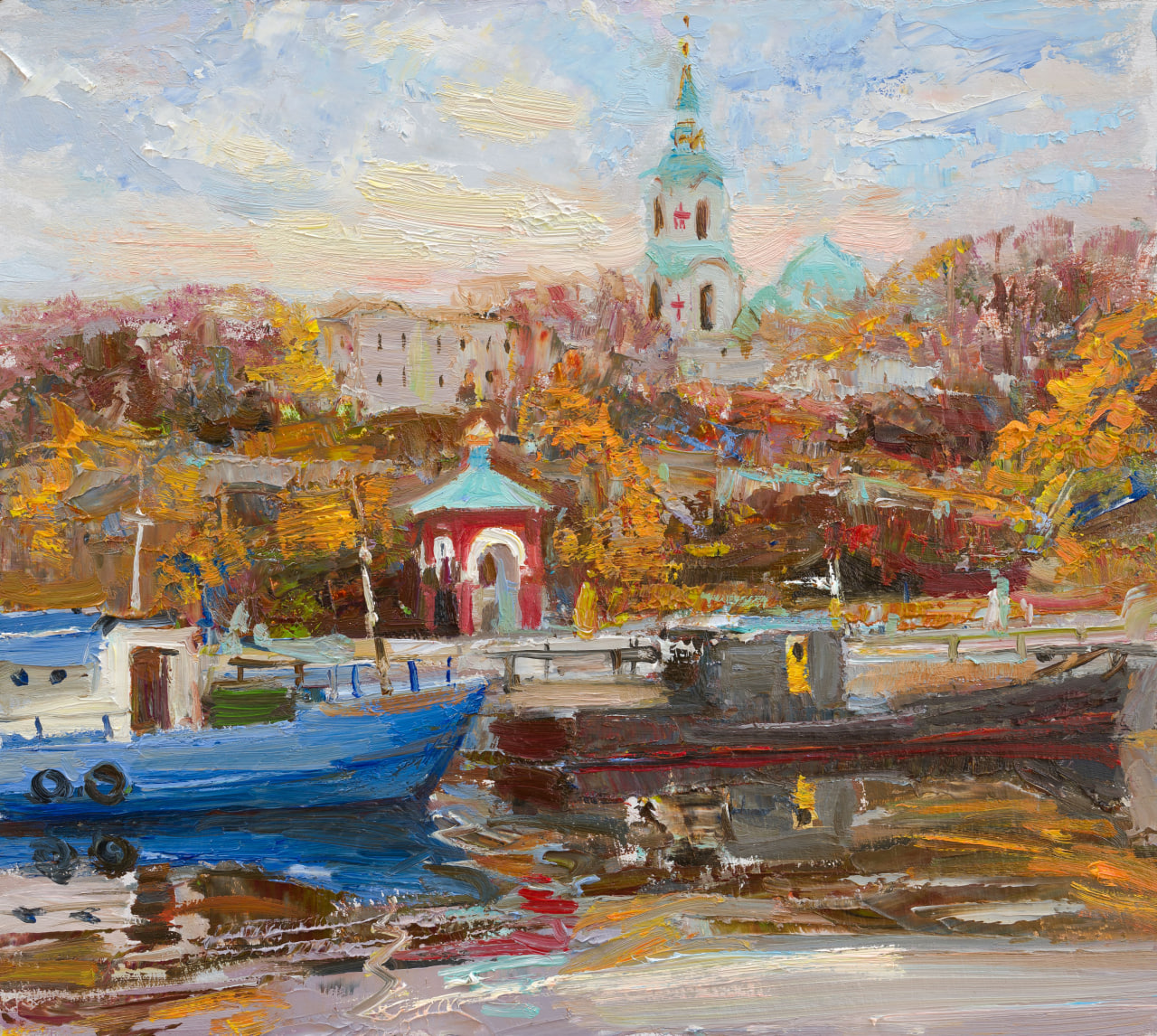 The Pier. Monastery Bay. - 1, Julia Kostsova, Buy the painting Oil