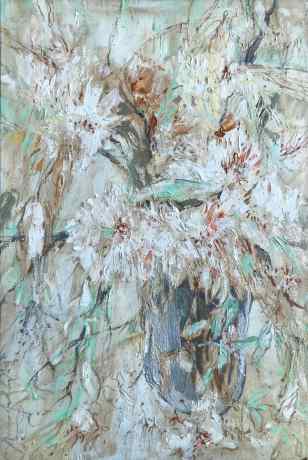 Flowers in a glass vase