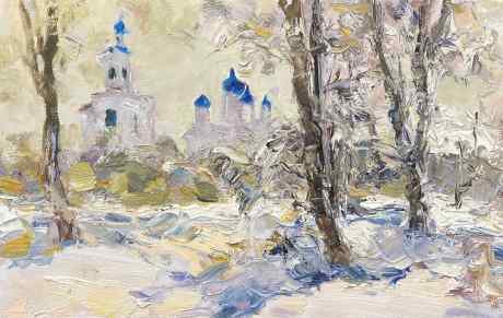 Church with Blue Domes