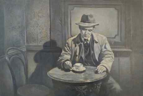 In the café