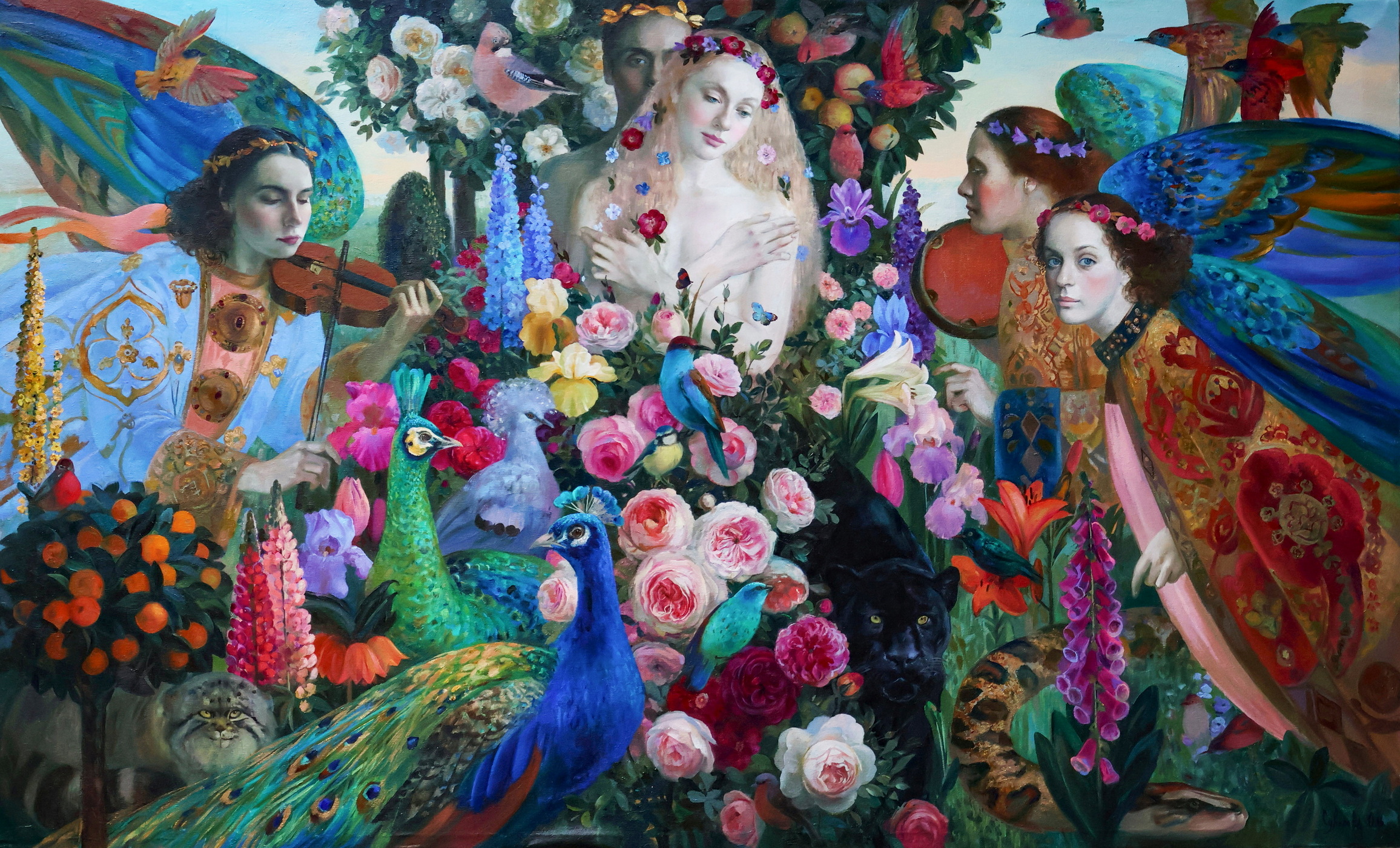 Adam and Eve in the Garden of Eden - 1, Olga Suvorova, Buy the painting Oil