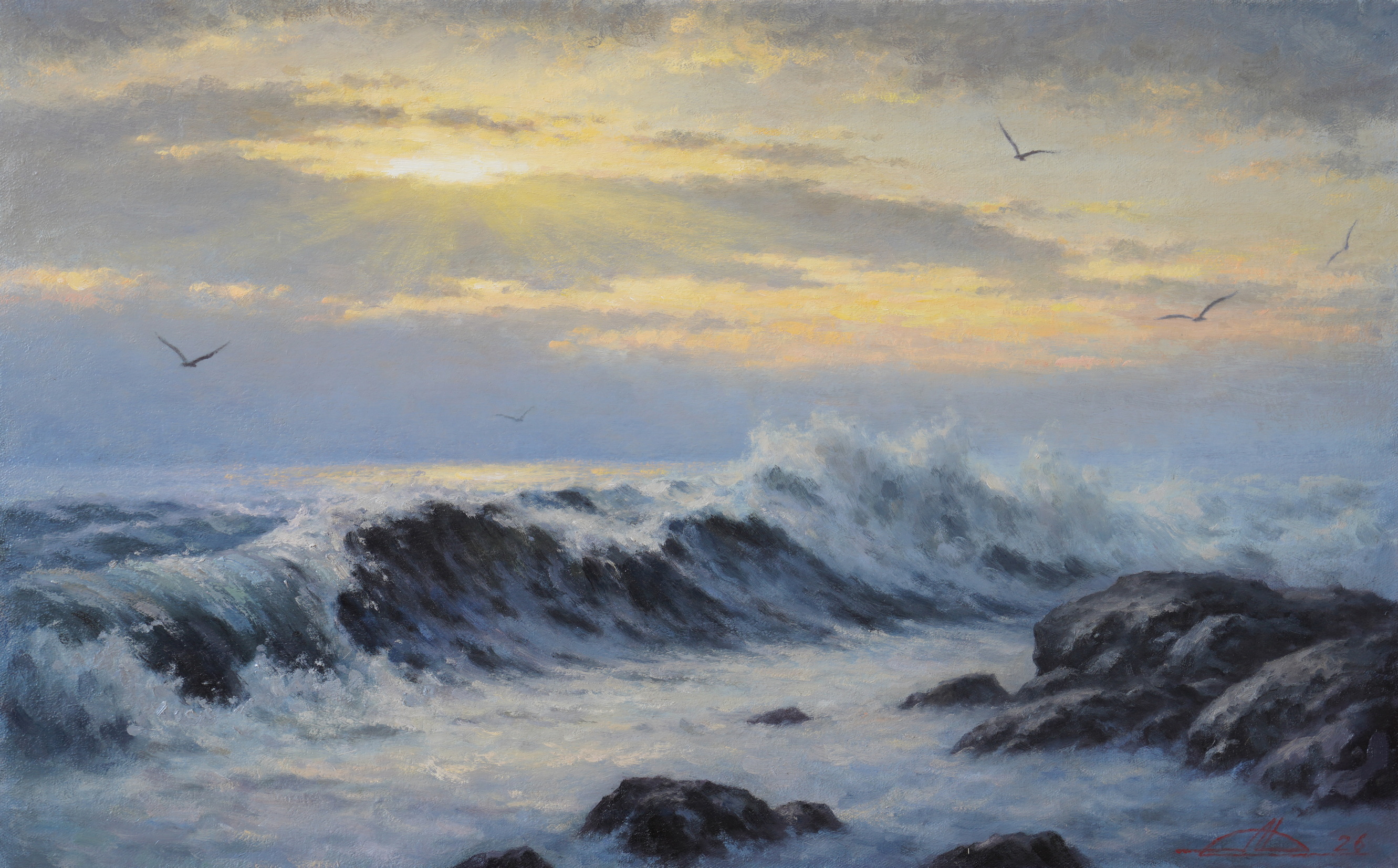 Evening Surf II - 1, , Buy the painting Oil