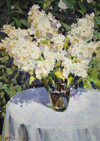 A bouquet of hydrangeas