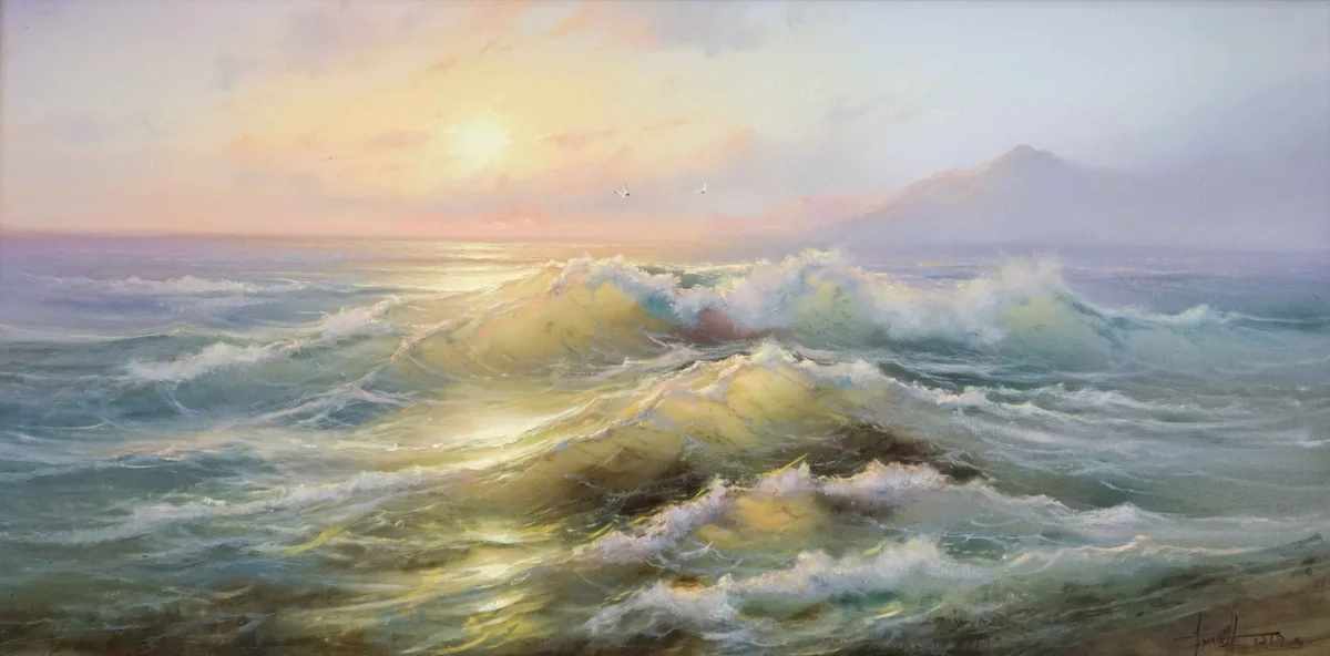 "The surf at sea" - Dmitry Balakhonov