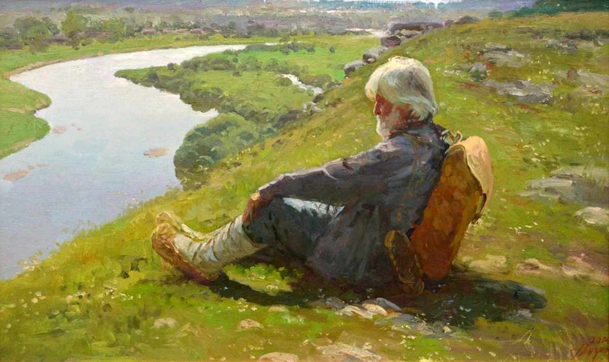 "Ural old-timer" - artist Rustem Khuzin